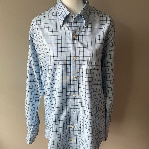 Peter Millar Button-Down Long-Sleeve Collar Shirt - Size Medium (Men's) - Picture 1 of 10